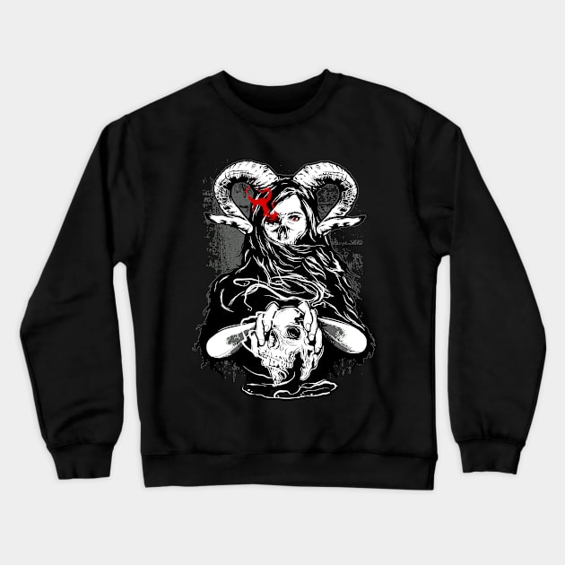 Devil Girl Crewneck Sweatshirt by PseudoSaints